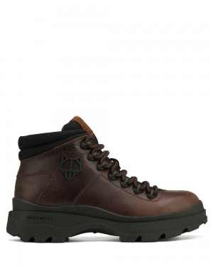 Botas Naked Wolfe Aspire Brown Leather | 748520-CKD