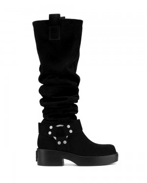 Botas Naked Wolfe Crook Black Suede | 958764-QBA