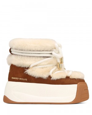 Botas Naked Wolfe Darling Tan Cow Suede | 345780-MIF