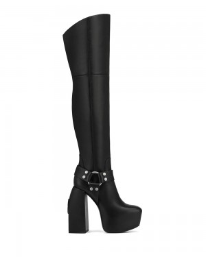 Botas Naked Wolfe Savage Black Leather | 423156-NZH