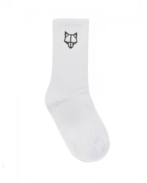 Calcetines Naked Wolfe 1 Pack Womens Socks White | 062359-RFY