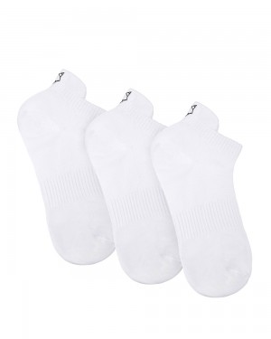 Calcetines Naked Wolfe 3 Pack Womens Egyptian Cotton Ankle Socks White | 956473-ZQO