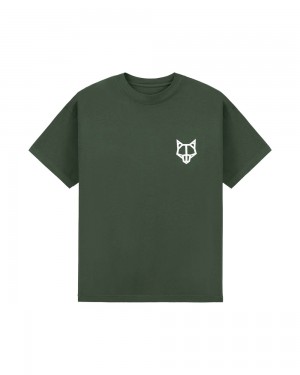 Camiseta Naked Wolfe Classic T-Shirt Forrest Green | 062385-BPR