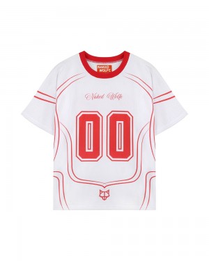 Camiseta Naked Wolfe Naked Wolfe Jersey Top White | 872593-RCH