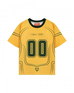 Camiseta Naked Wolfe Naked Wolfe Jersey Top Yellow | 472908-CXV
