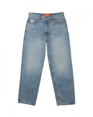 Denim Naked Wolfe Signature Baggy Denim Light Blue | 540961-MCR