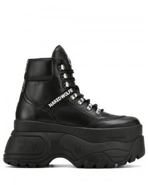 Icons Naked Wolfe Spike Black Leather | 437691-WNJ