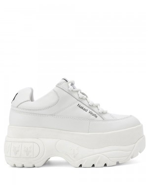 Icons Naked Wolfe Sporty White Leather | 504618-FXT