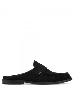 Mocasines Naked Wolfe Gleam Kid Suede Black | 540672-ZRX