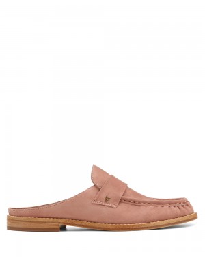 Mocasines Naked Wolfe Gleam Kid Suede Dusty Pink | 375219-MBX