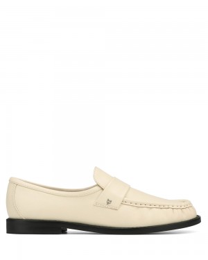 Mocasines Naked Wolfe Goldie Sheep Leather Ivory | 029138-XZL