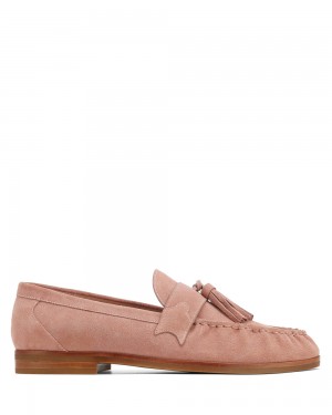 Mocasines Naked Wolfe Lido Dusty Pink Cow Suede | 159034-BXL