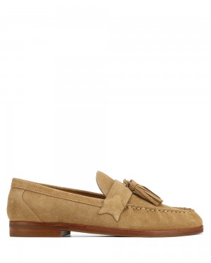 Mocasines Naked Wolfe Lido Tan Cow Suede | 598210-JNA