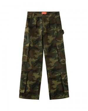 Pantalon Naked Wolfe Baggy Pocket Cargo Pants Camo | 968715-JQO