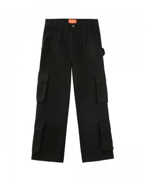 Pantalon Naked Wolfe Baggy Pocket Cargo Pants Black Logo | 238697-IWM