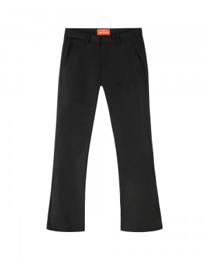 Pantalon Naked Wolfe Flared Trousers Black Wool | 236154-FJW