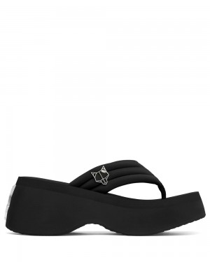 Sandalias Naked Wolfe Damsel Black Lycra | 713926-JZH