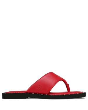Sandalias Naked Wolfe Danni Dark Red Leather | 079462-UOZ