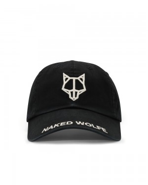 Sombreros Naked Wolfe Baseball Cap Pure Black | 814592-OMC