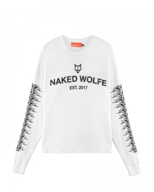 Sudaderas Naked Wolfe Naked Wolfe Thermal White | 219687-MWI