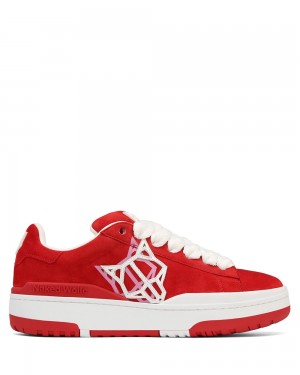 Tenis Naked Wolfe Archive Kid Suede Red | 475102-ZVF
