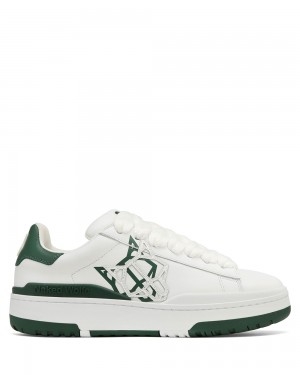 Tenis Naked Wolfe Archive White/Green Leather | 148270-SUK