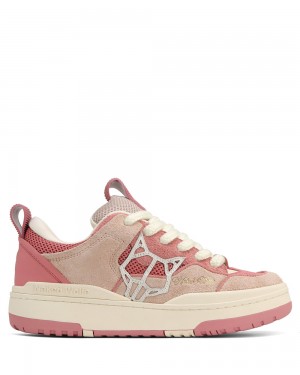Tenis Naked Wolfe Area Genysis Leather/Mesh/Suede Peach | 482953-YGU